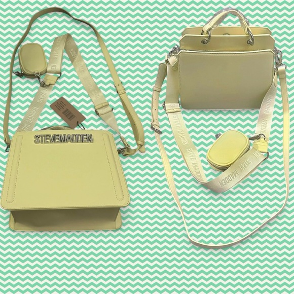 BEVELYN - PANNA COTTA - SATCHEL by Steve Madden (NWT) - Picture 1 of 7